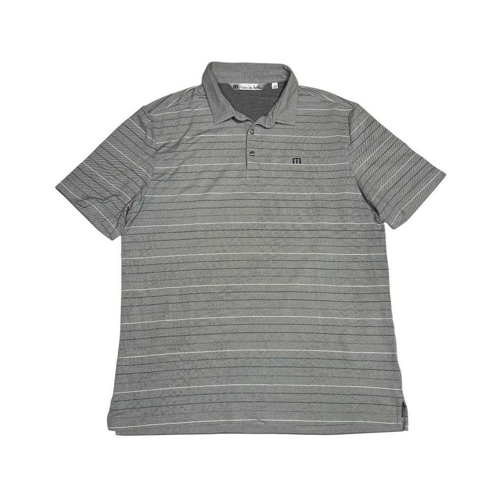 Travis Mathew Gray Polo Shirt Classic Casual‎ Design